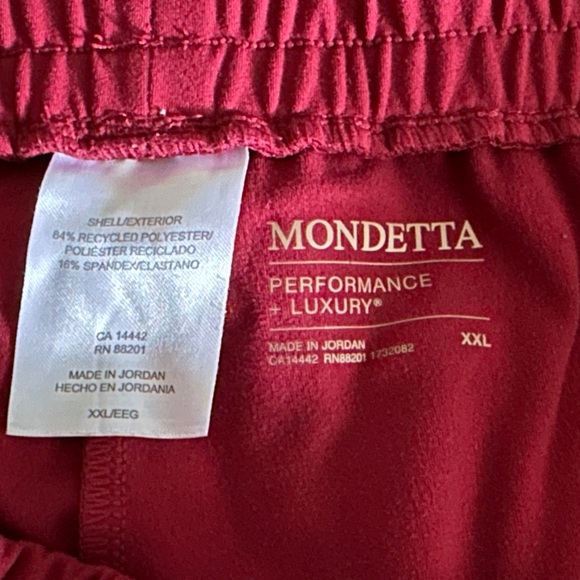 Mondetta Deep Red Cargo Pants with Elastic Waistband - Picture 9 of 12